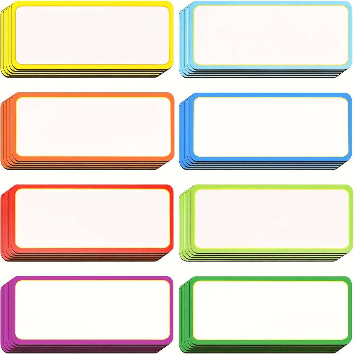 54pcs Magnetic Dry Erase Label Strip - Blank Writable Car Office Garage