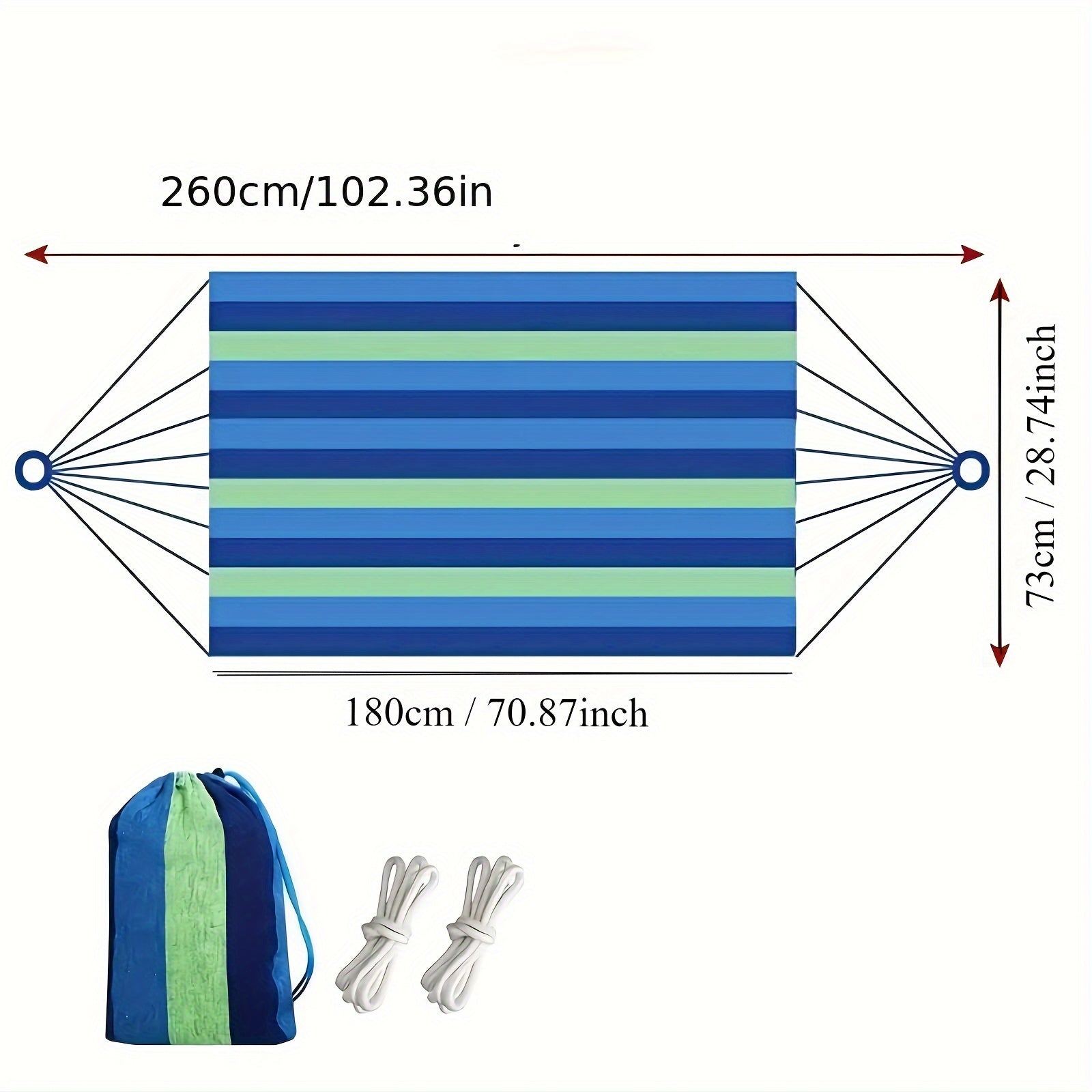 Portable Hammock with Carry Bag for Indoor Balcony Swing Camping