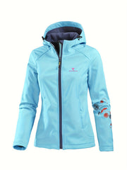 Women's Waterproof Hooded Sports Jacket for Outdoor