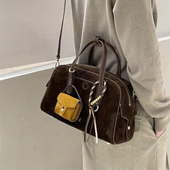 Retro Bowling Crossbody Bag with Matching Keychain Pouch