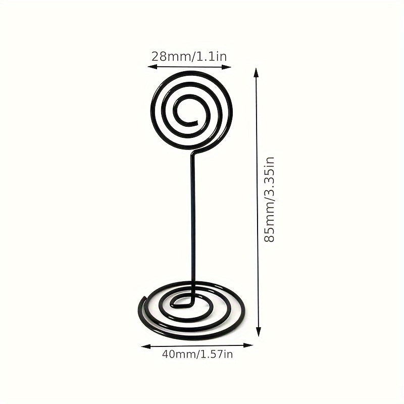 2pcs 85mm Lollipop Message Clip Desktop Metal Ornament Sticky Note Clip