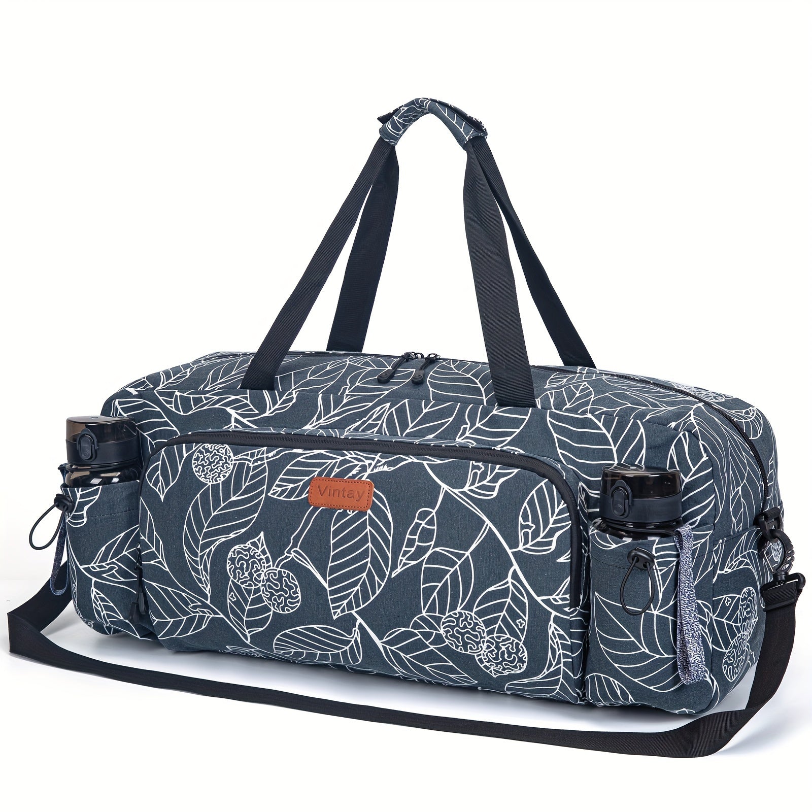 Canvas Yoga Mat Storage Bag Large Capacity Gym Fitness Bag