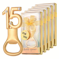 Golden Birthday Bottle Opener - Ideal for Weddings and Anniversaries