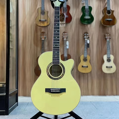 40 in Folk Guitar Matte Birch Wood Missing Corners
