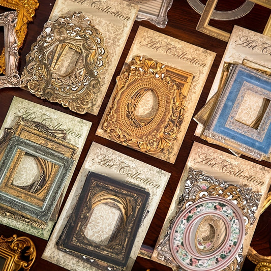 30pcs Vintage Frame Journal Collage Decoration for Art Collection & Crafting