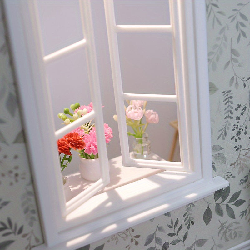 1:12 Scale Dollhouse Furniture Miniature Window Scene Accessories