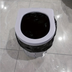 Portable Toilet For RV Camping Foldable Toilet With Garbage Bags