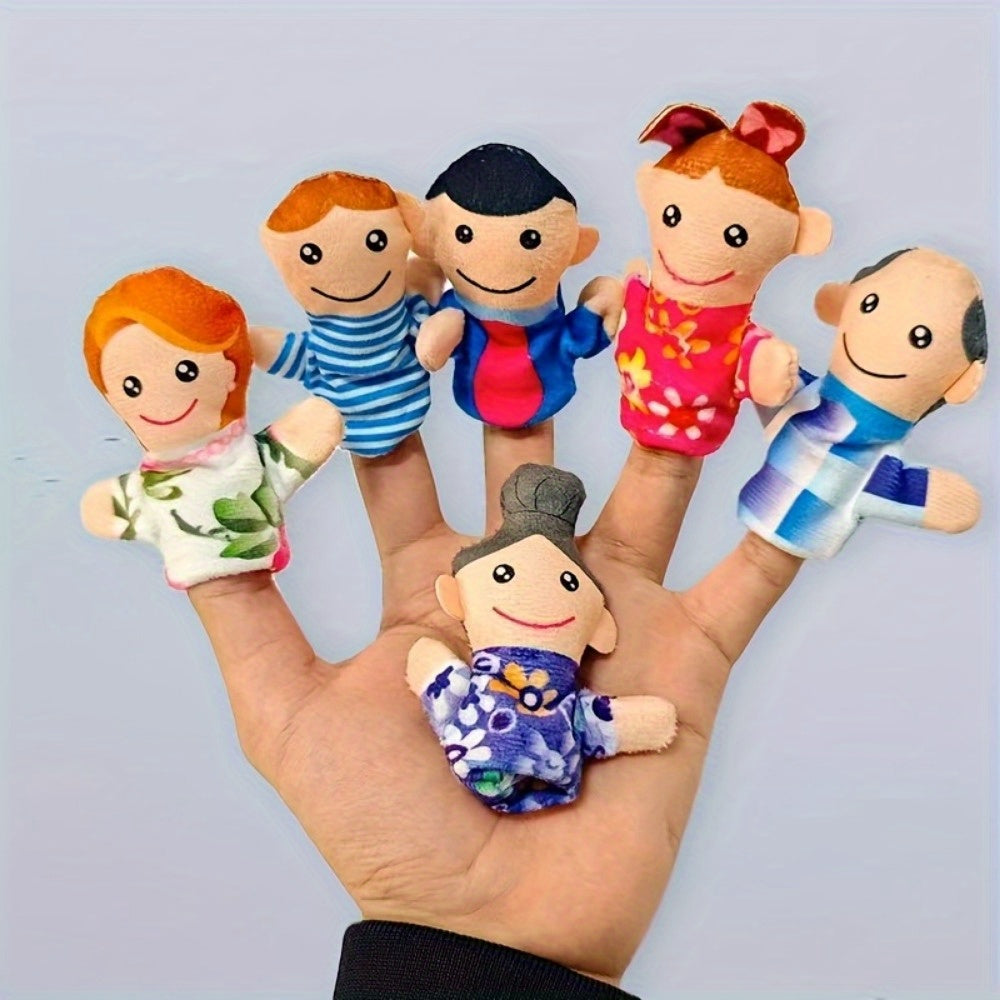 Family Finger Puppets Interactive Role Playing Toys