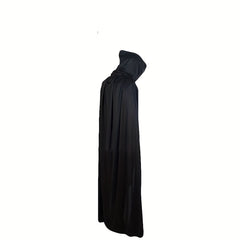 Adult Halloween Death Cloak Skull Face Towel Gloves Costume Set