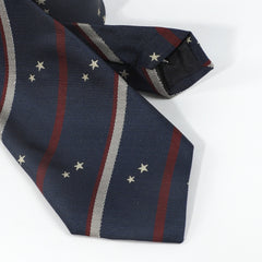 Men's Business Neckties Striped Small Star Print Tie Daily Accessories