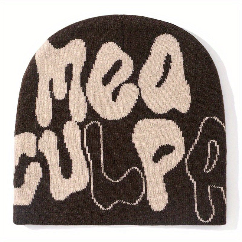 Unisex Hip Hop Knit Beanie Cap Men's Candy Y2K Thermal Hat