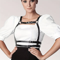 Double Layer Punk Waist Belt Body Harness Belt Vintage Gothic Vest Belt