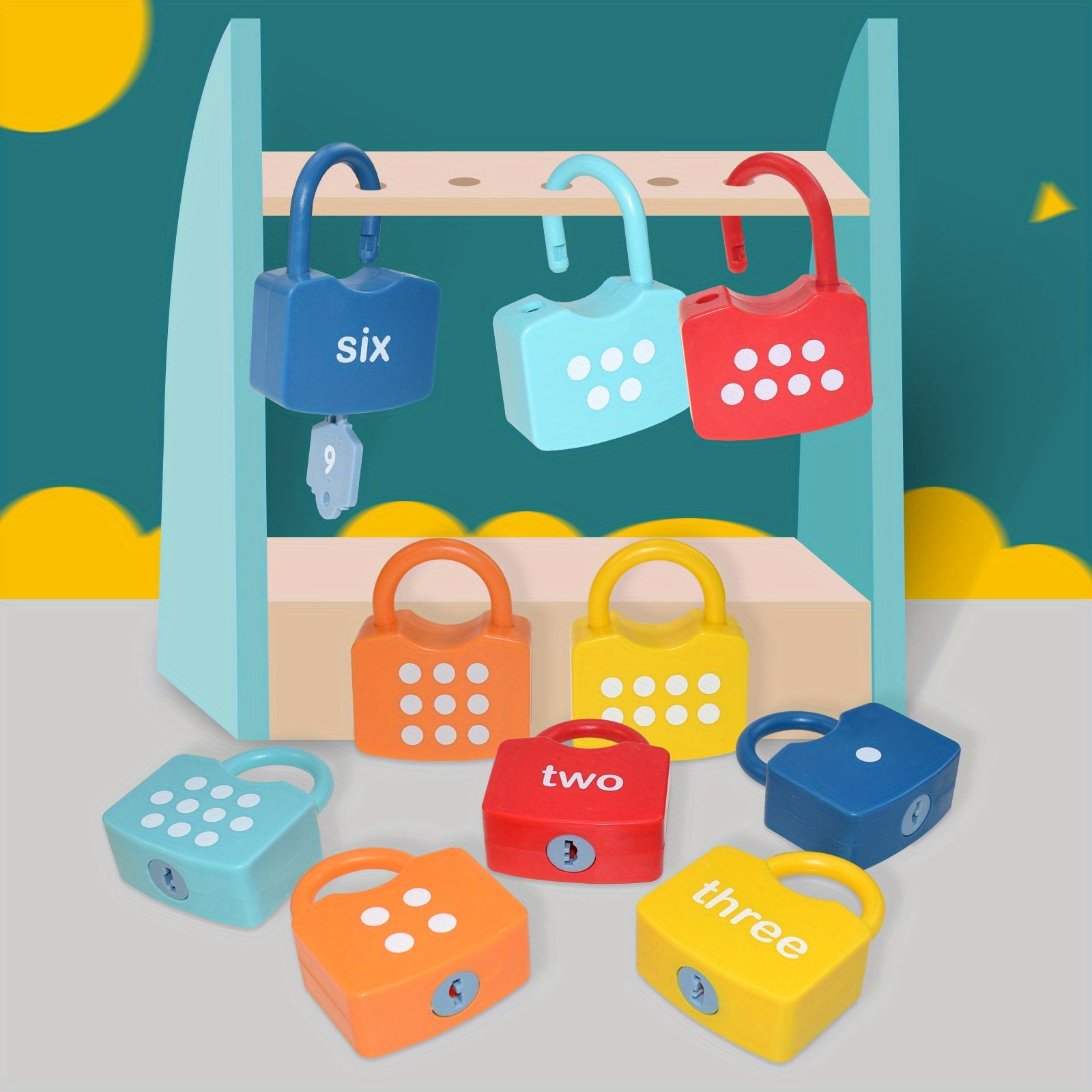 Number & Letter Pairing Unlock Puzzle Game for Kids