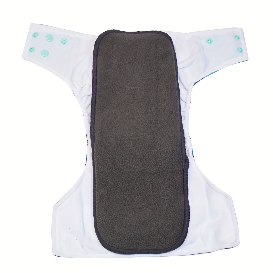 2pcs Reusable 4 Layers Bamboo Charcoal Diaper Pads - Keep Baby Fresh & Odor-Free