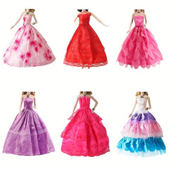 9-Piece Evening Dresses Set for 29-21 cm Dolls