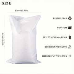 10pcs Empty Woven Polypropylene Sandbags UV Protection