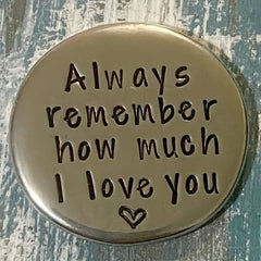 Handcrafted Love Token Forever Remember How Much I Love You Anniversary Gift