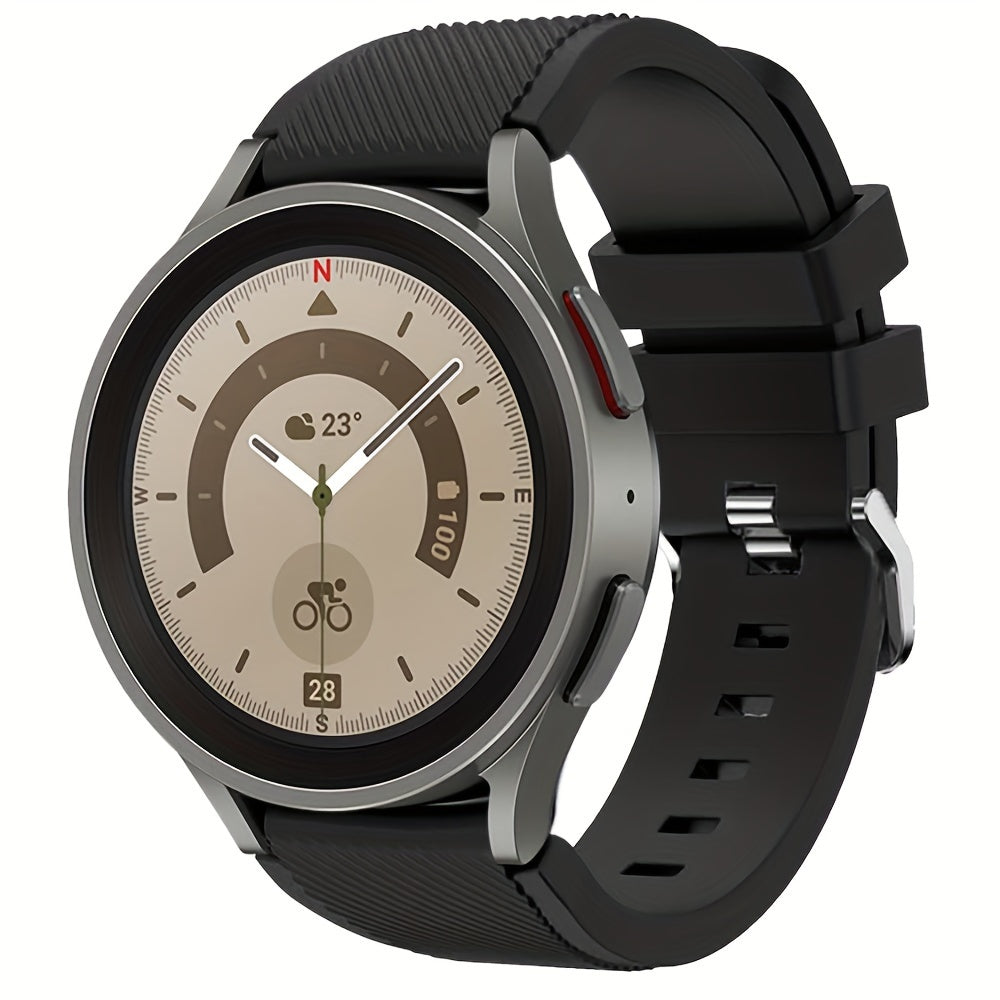 Silicone 20mm 22mm Watch Strap for Galaxy Watch 4 6 Classic 5 Pro 46m
