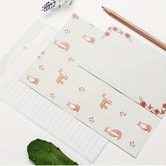 Stationary Set: 6 Letter Paper, 3 Envelopes, Writing Letters