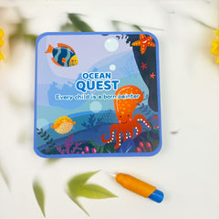 Foldable Magic Water Painting Book - Ocean and Forest Animals