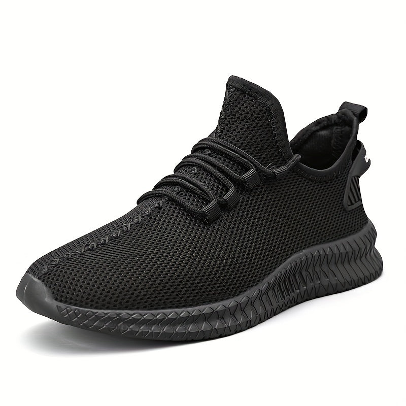 Men's Breathable Lace Up Running Shoes Outdoor Athletic Sneakers