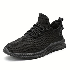 Men's Breathable Lace Up Running Shoes Outdoor Athletic Sneakers