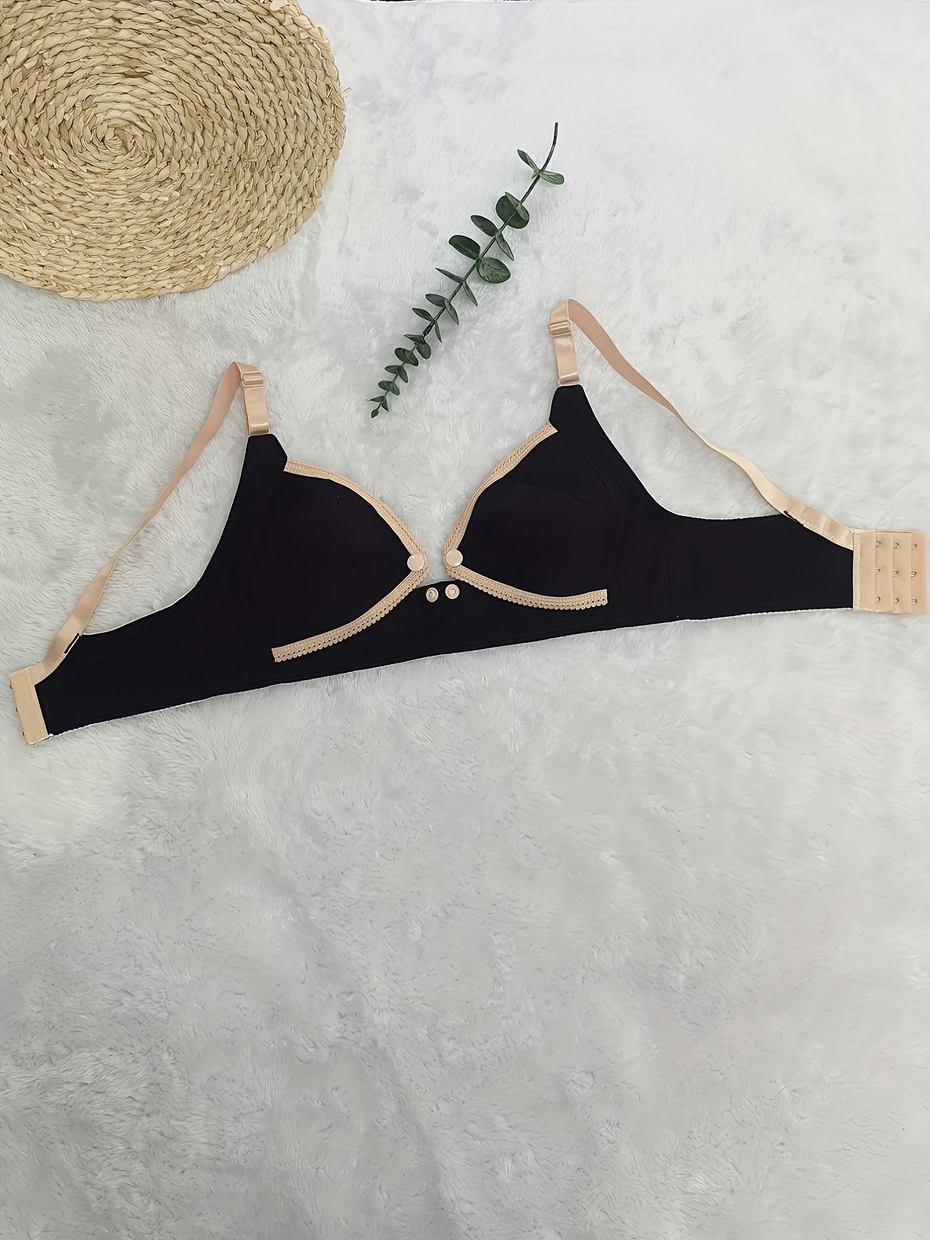 Front Buckle Wireless Push Up Bra Comfy & Breathable Women's Lingerie