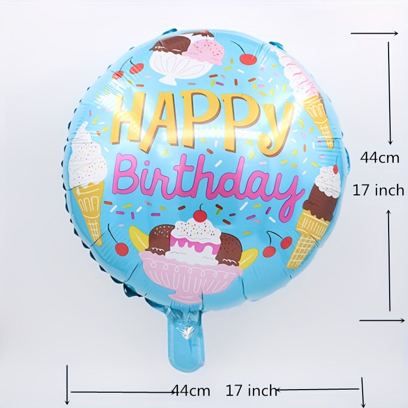 5pcs Donut Shaped Balloon Cartoon Birthday Balloon