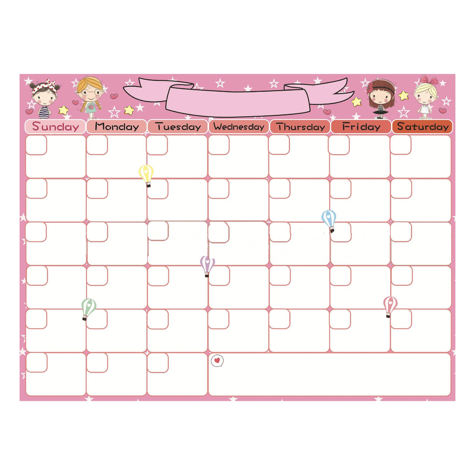 Magnetic Monthly Planner Whiteboard for Fridge