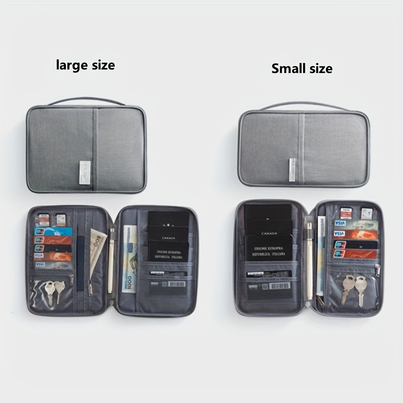 Multifunctional Travel Business Passport Holder Waterproof Document Bag