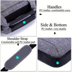 Multifunctional 62cm Crossbody Laptop Bag Briefcase for Notebook Tablet