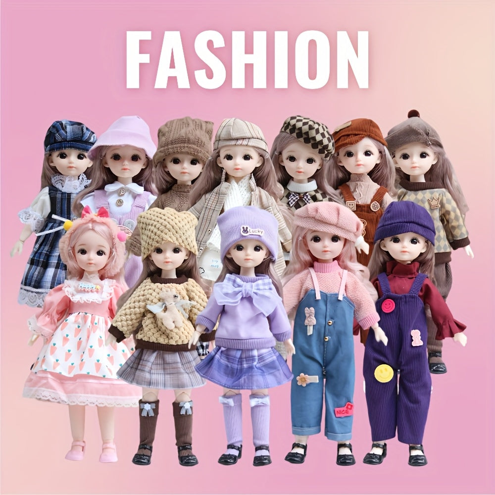 30Cm Doll Set Toy Gift Pink Party Outfit Birthday Gift