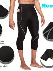 Quick Dry Cropped Leggings for Outdoor Running