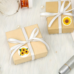 500pcs Sunflower Stickers 8 Patterns Perfect for Envelope Closure Candy Bag