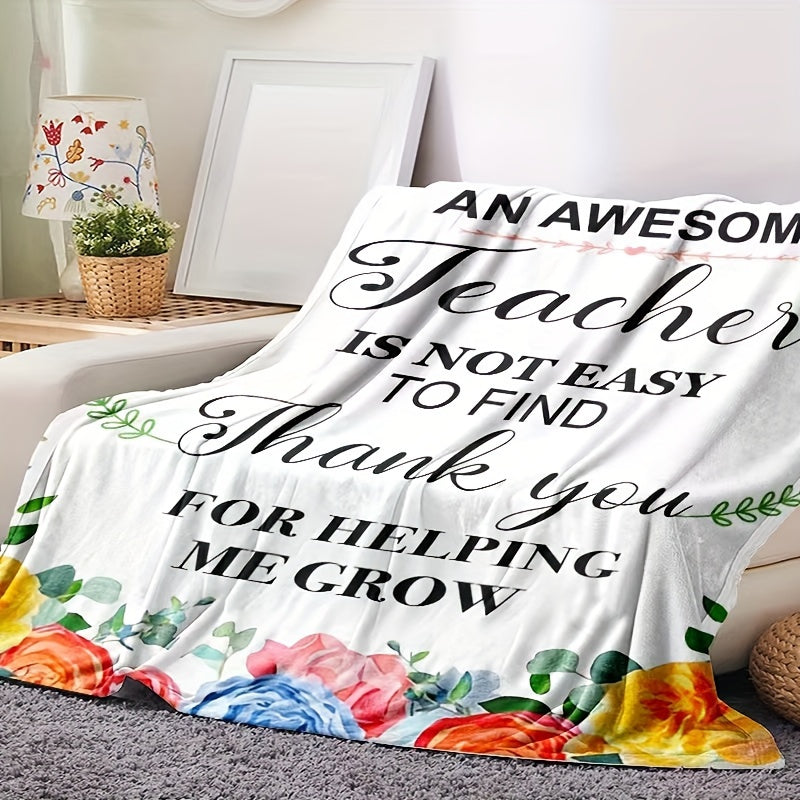 Teacher's Outdoor Flannel Blankets for Home Travel