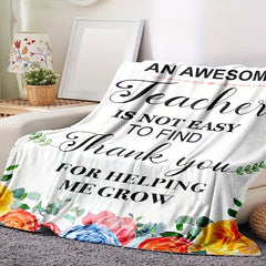 Teacher's Outdoor Flannel Blankets for Home Travel
