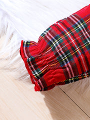 Girl's Plaid Cardigan & Sundress Set for Spring Summer