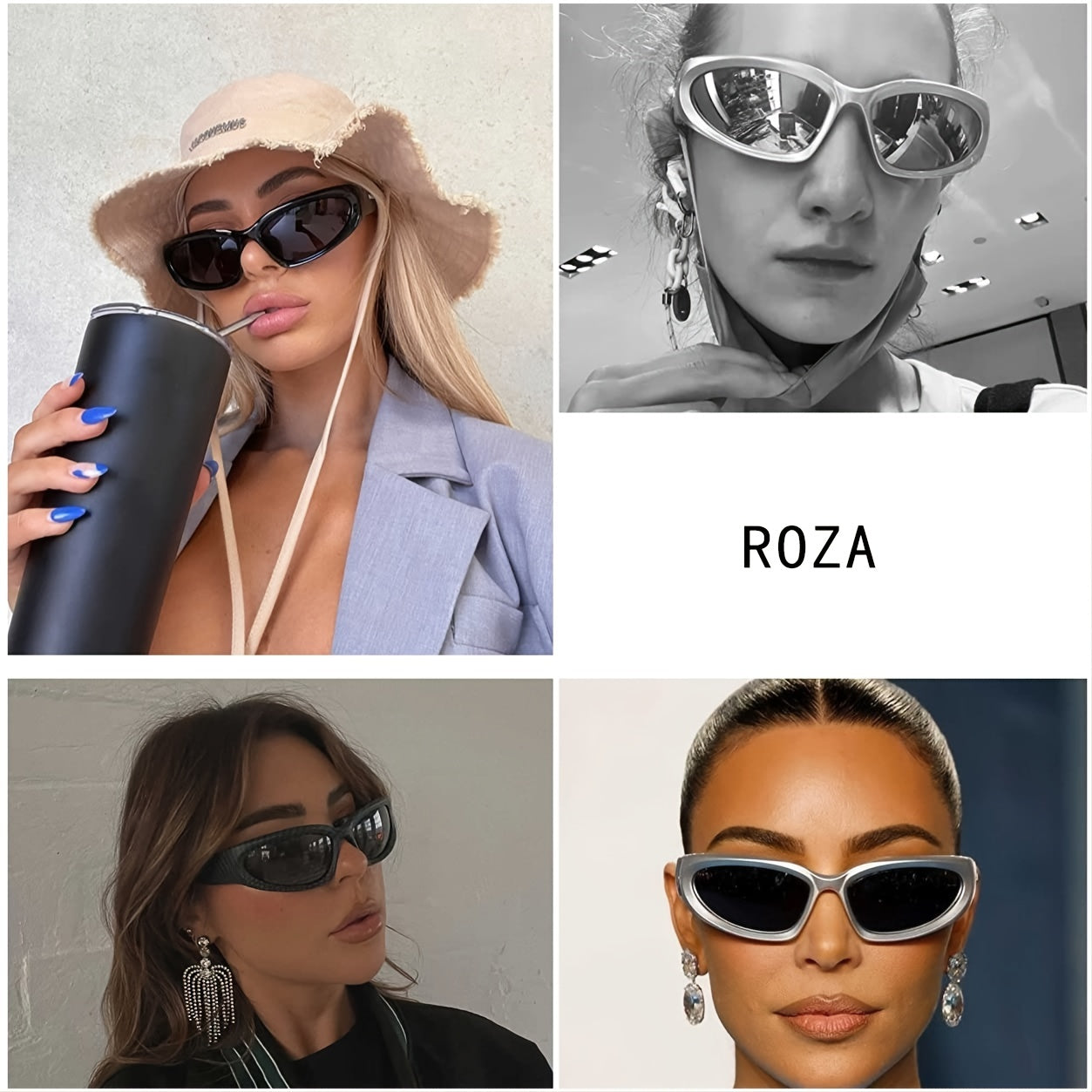 Polarized Wrap Around Sunglasses Vintage Sun Glasses Women Drive Outdoor Sport