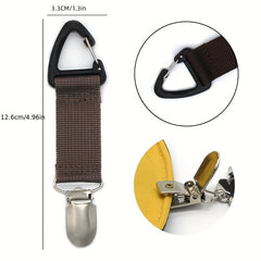 Solid Fabric Hat Clip Outdoor Travel Straw Hat Accessory