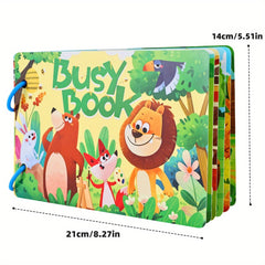 Kids' Quiet Busy Bus Sticker Puzzle Toy Book