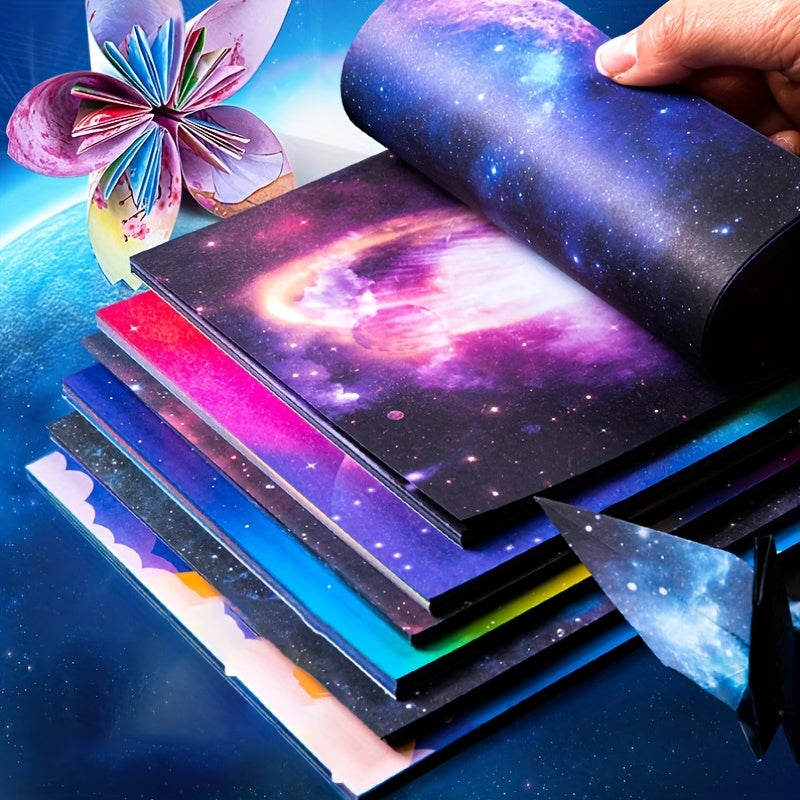 Double Sided Starry Square Origami Paper DIY Art Material