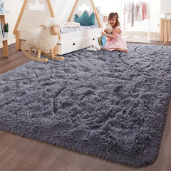 Soft Fluffy Large Plush Floor Blanket Bedroom Decor 62x90in