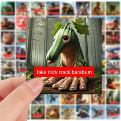 72pcs Italian Brainrot Animals Stickers, Waterproof Vinyl Decals