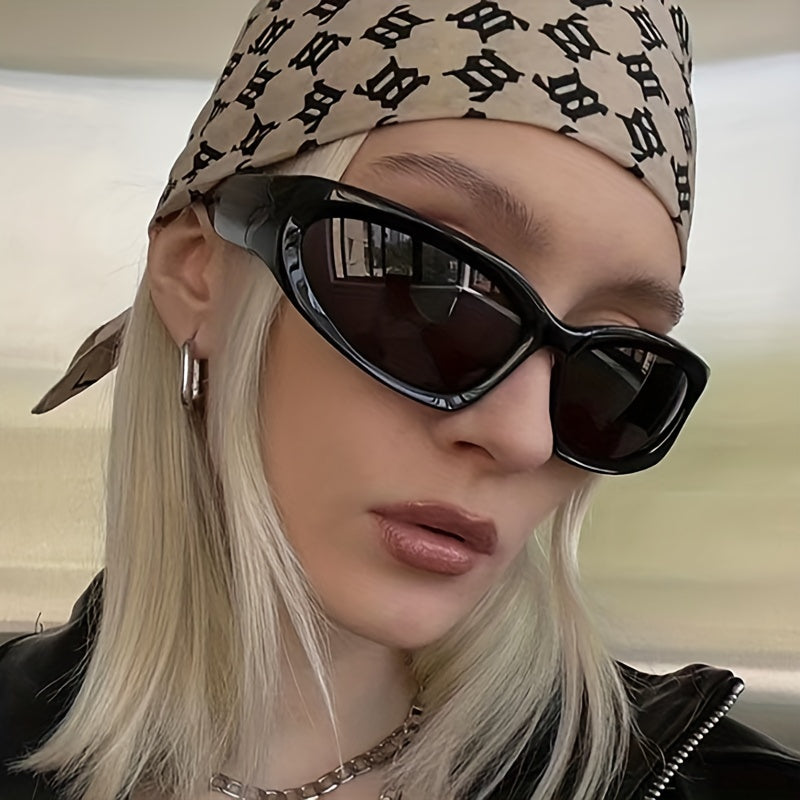 Y2K One piece Sunglasses Cyberpunk Mirror Lens Glasses UV400