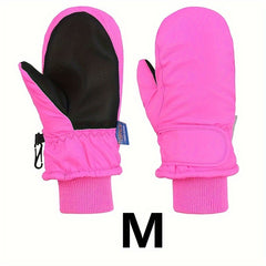 Kids Winter Sports Mittens Non-Slip Waterproof Ski Gloves