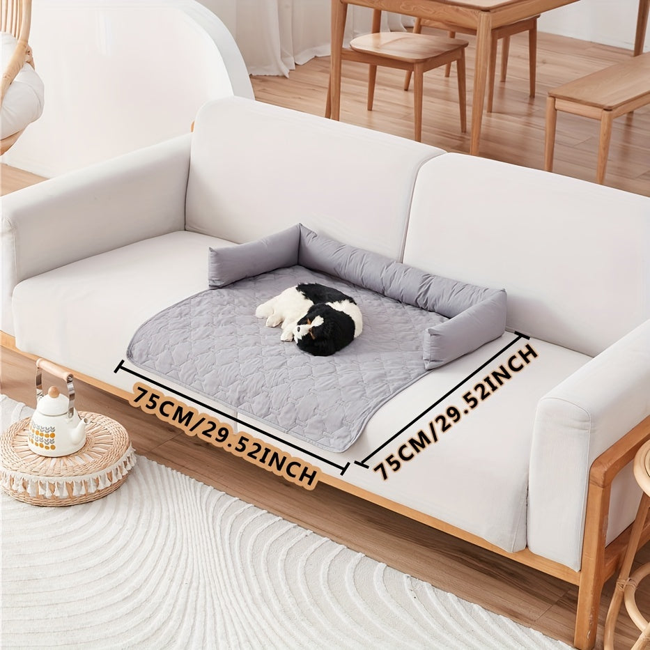 Waterproof Pet Pad with Pillow for Training and Sleeping