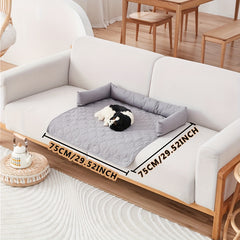 Waterproof Pet Pad with Pillow for Training and Sleeping