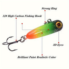 8pcs Sinking Pencil Fishing Lure Mixed Colors Set 1 18inch 2 8g Mini Wobblers