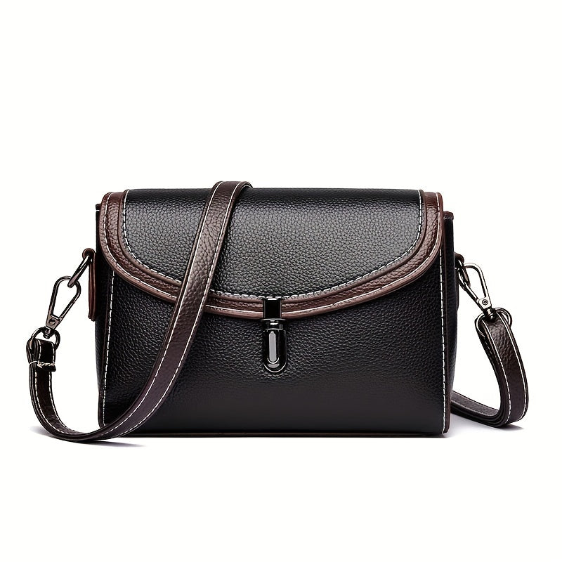 Minimalist Flap Crossbody Bag Vintage Shoulder Bag Women's Retro Handbag