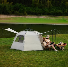 6 Person Camping Tent Rain Shelter with Carrying Bag Lightweight Waterproof